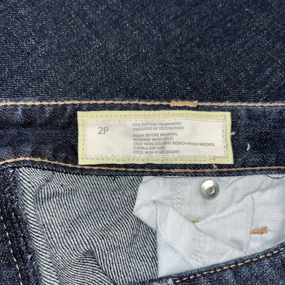 Loft Women's Jeans Curvy Boot Dark Blue Size 2 P - Picture 6 of 8